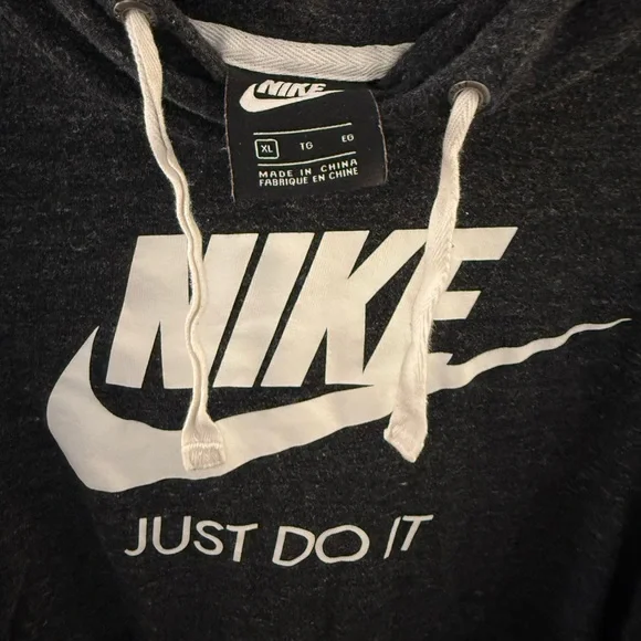 Cute Nike Women's Charcoal Gray Hoodie - Picture 2 of 3